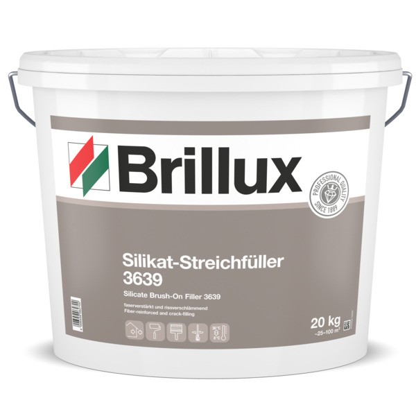 Brillux Silikat-Streichfüller ELF 3639 matt weiß 20 kg