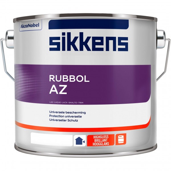 Sikkens Rubbol AZ weiß hochglänzender Alkydharzlack außen 2,5 Ltr. Dose