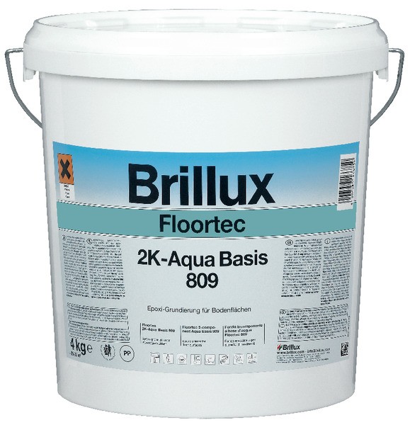 Brillux Floortec 2K-Aqua-Basis 809 farblos, 4 kg Eimer Härter nicht enthalten, bitte sep. bestellen!