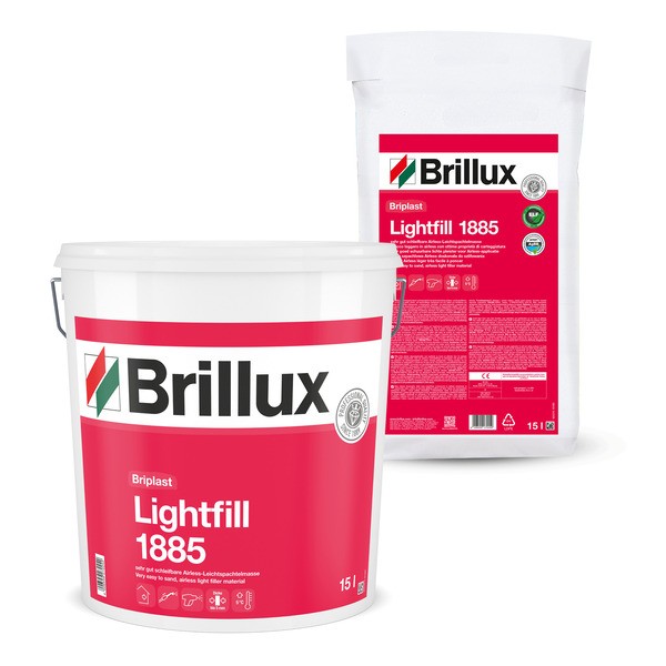 Brillux Briplast Lightfill 1885 weiß ehem. Airless-Spachtel 15 Ltr. Eimer