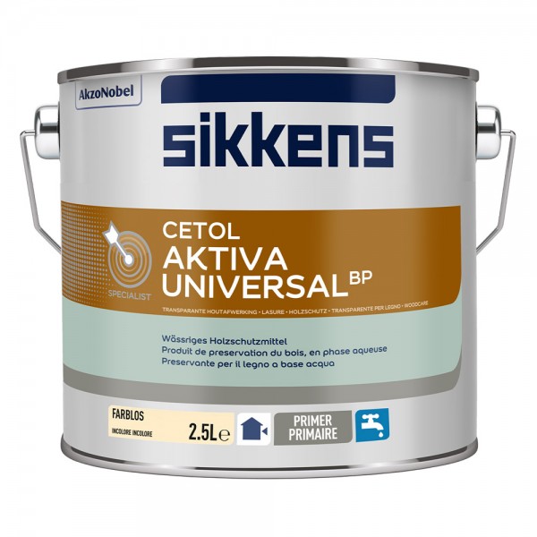 Sikkens Cetol Aktiva Universal BP farblose Imprägnierung (Holzschutzmittel) 2,5 Ltr.