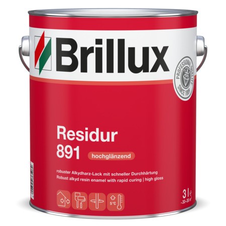 Brillux Residur 891 hochglänzend weiß | 3 LTR