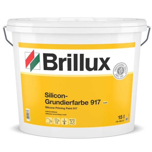 Brillux Silicon-Grundierfarbe 917 matt weiß 15 Ltr.