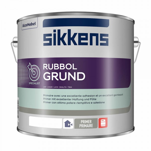 Sikkens Rubbol Grund plus Seidenmatte Grund-/Zwischenbeschichtung 1 Ltr. | weiß