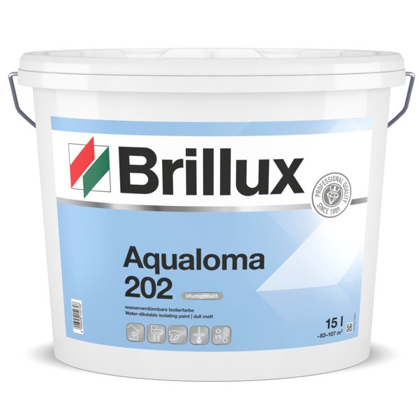 Brillux Aqualoma ELF 202 Isolierfarbe stumpfmatt weiß 5 Ltr.