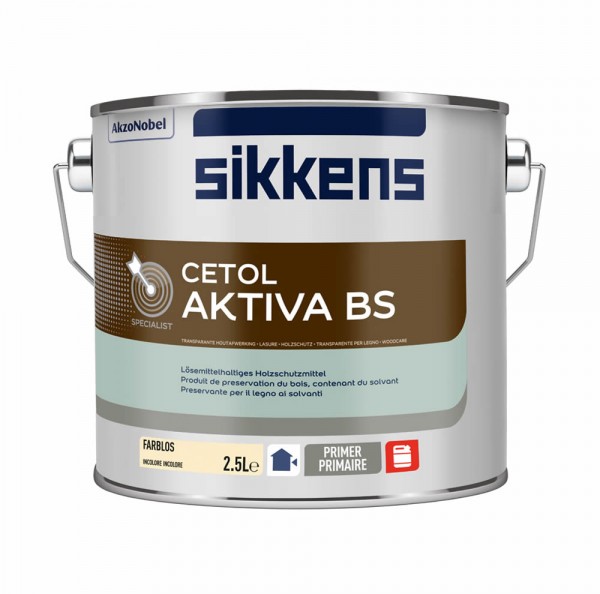 Sikkens Cetol Aktiva BS farblose Imprägnierung (Holzschutzmittel) 10 Ltr.