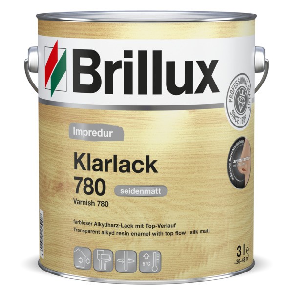 Brillux Impredur Seidenmattlack 780 farblos seidenmatt 3 LTR _L