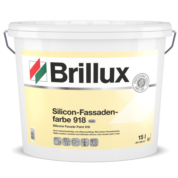 Brillux Silicon-Fassadenfarbe 918 matt weiß | 10 Ltr. _L