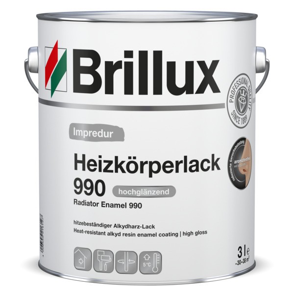 Brillux Heizkörperlack 990 hochglänzend weiß | 3 ltr. _L