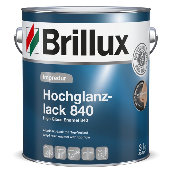 Brillux Impredur Hochglanzlack 840 hochglänzend 0095 weiß | 3 LTR _L