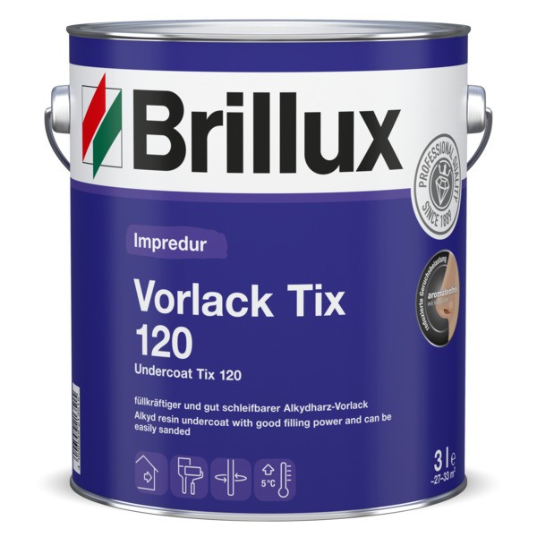 Brillux Impredur Vorlack Tix 120 matt weiß | 3 Ltr.