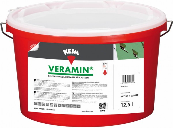 KEIM Veramin weiss silikatische Fassadenfarbe 12,5 ltr