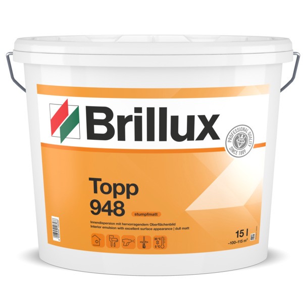 Brillux Topp ELF 948 weiß stumpfmatt 15ltr