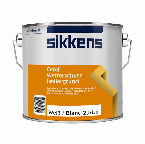 Sikkens Cetol Wetterschutz Isoliergrund weiß 10 ltr